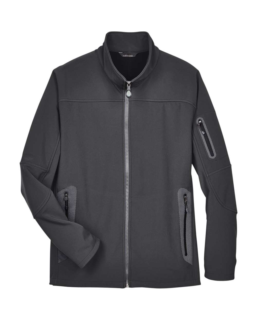 North End - Three Layer Fleece Bonded Shell Technical Jacket - Graphite