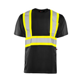 TT1 - Short Sleeve Polyester Traffic T-Shirt, 4″ Refl. Tape