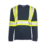 TT4 - Long Sleeve Cotton Traffic T-Shirt, 4″ Refl. Tape