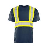 TT1 - Short Sleeve Polyester Traffic T-Shirt, 4″ Refl. Tape