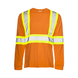 TT4 - Long Sleeve Cotton Traffic T-Shirt, 4″ Refl. Tape