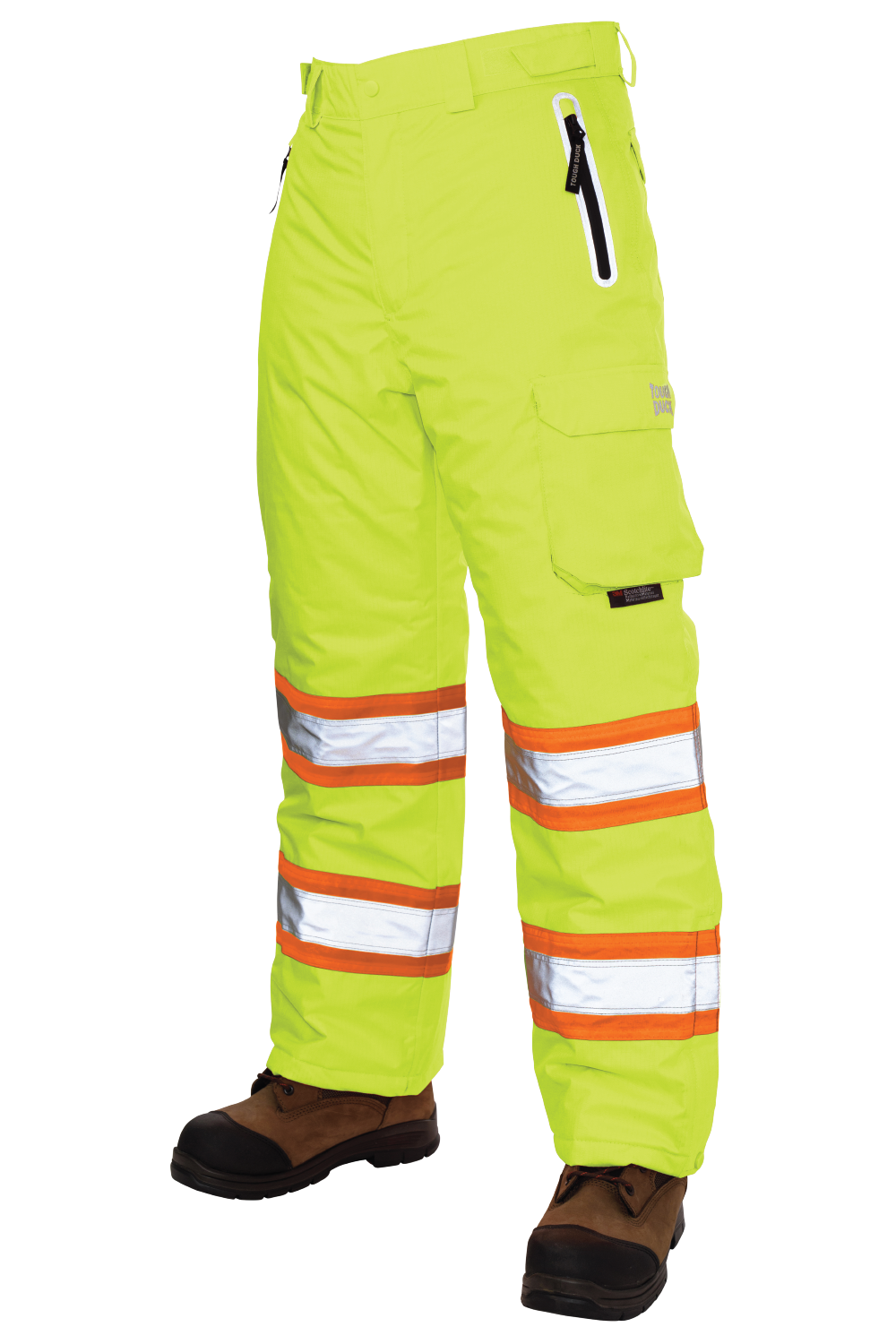 Tough Duck - Pull-On Ripstop Technical Snow Pant - Fluorescent Green