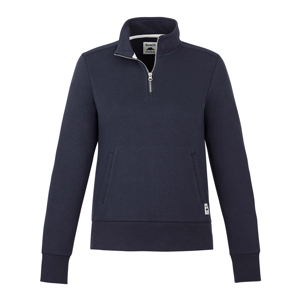 Roots - Women’s Paddlecreek Fleece Quarter Zip - Atlantic Navy