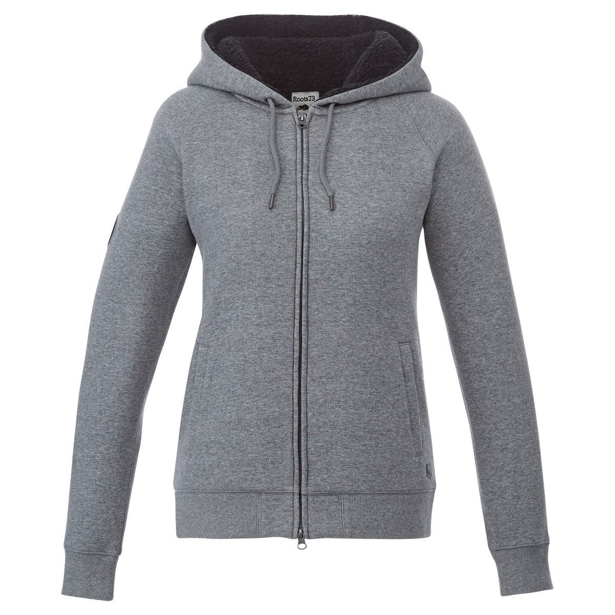 Roots - Women’s Copperbay Full Zip Hoodie - Charcoal Mix