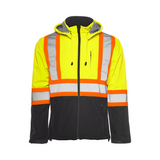 TJ2 - Soft Shell Jacket w/ Detachable Hood, 4″ Refl. Tape