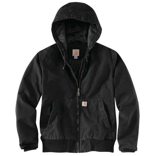 Carhartt Women's Loose Fit Washed Duck Insulated Active Jac - Black