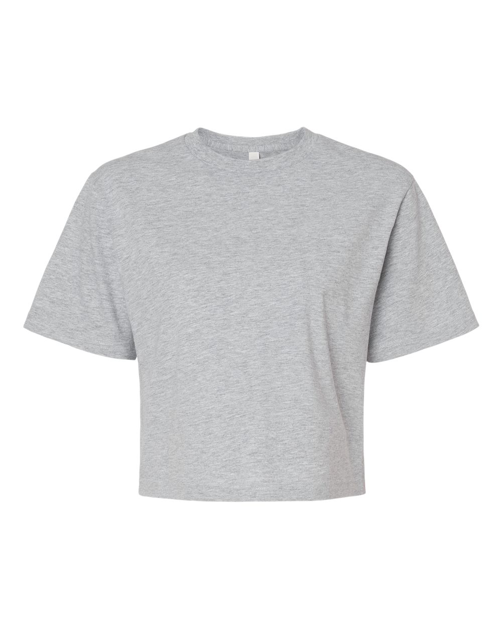 American Apparel - Women's Fine Jersey Mid-Length Boxy Tee - Heather Grey
