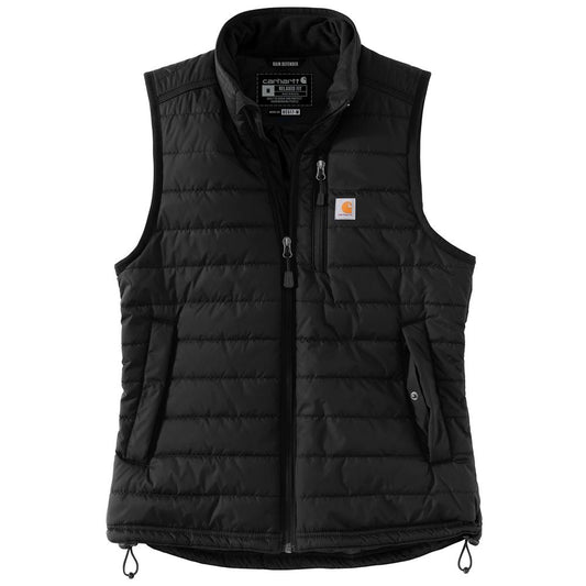 Carhartt Women's Rain Defender® Nylon Insulated Mock-Neck Vest - Black