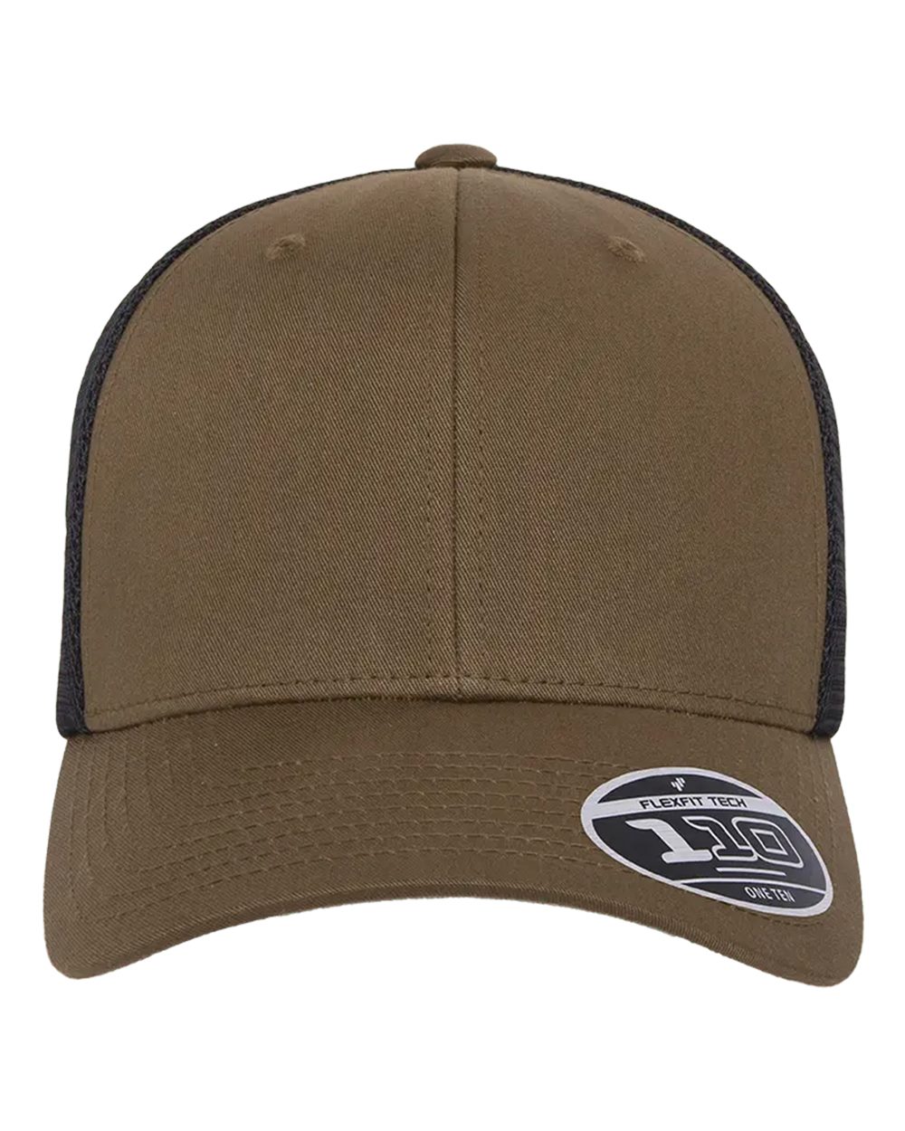Flexfit - 110® Mesh-Back Cap - Coyote Brown/ Black