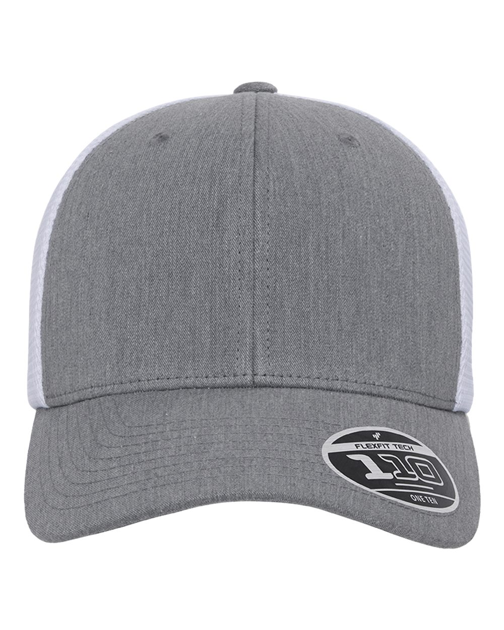 Flexfit - 110® Mesh-Back Cap - Heather Grey/ White