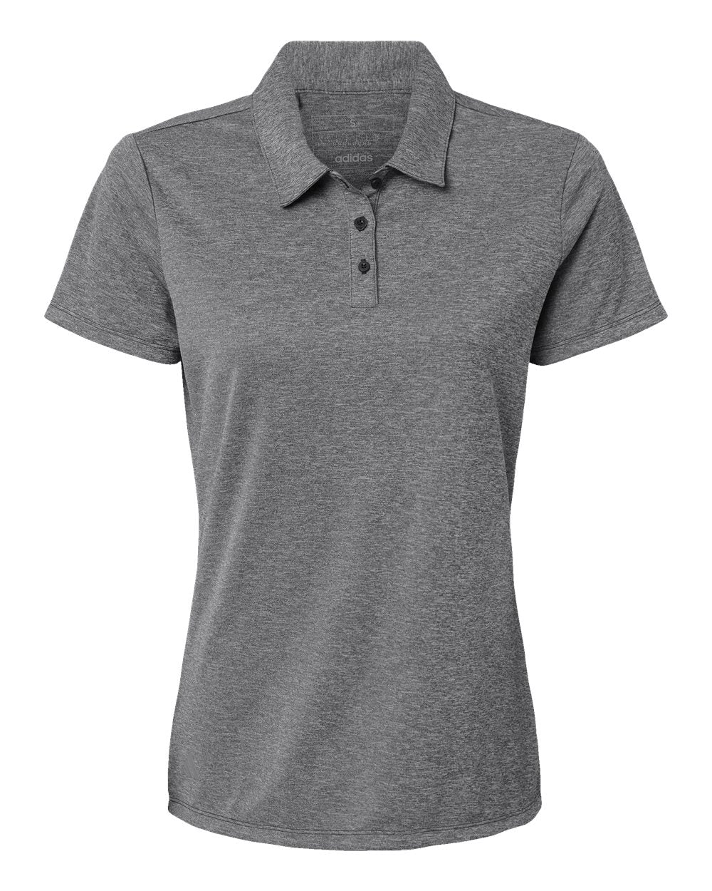 Adidas - Women's Heathered Polo - Black Melange