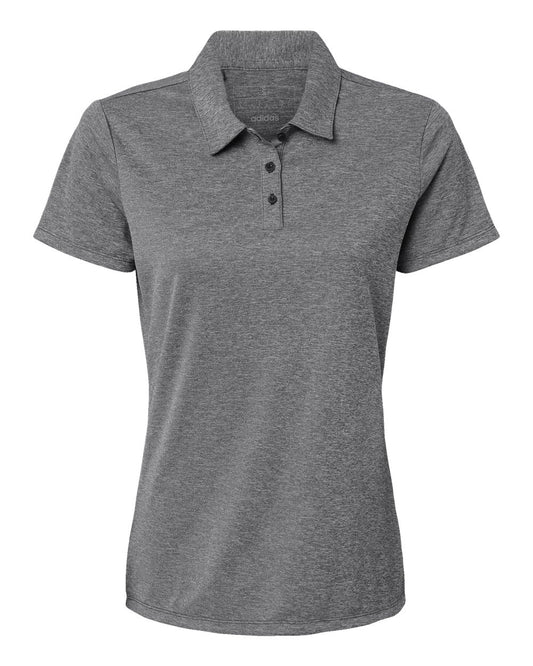 Adidas - Women's Heathered Polo - Black Melange