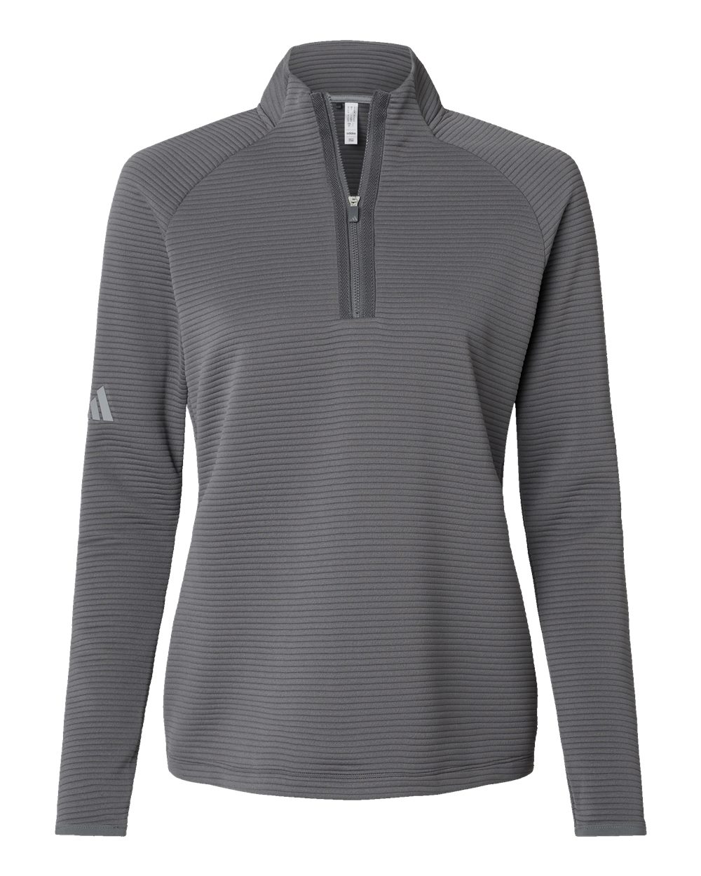 Adidas - Women's Spacer Quarter-Zip Pullover - Grey Five