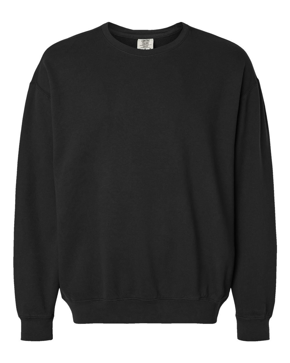 Comfort Colors - Garment-Dyed Lightweight Fleece Crewneck Sweatshirt - Black
