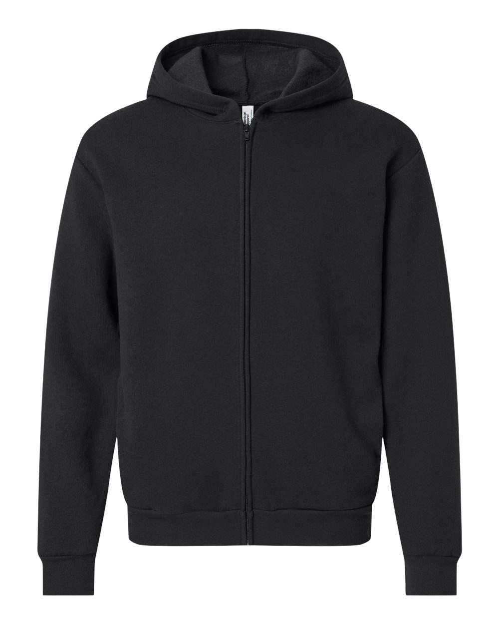 American Apparel - ReFlex Fleece Full-Zip Hoodie Sweatshirt - Black