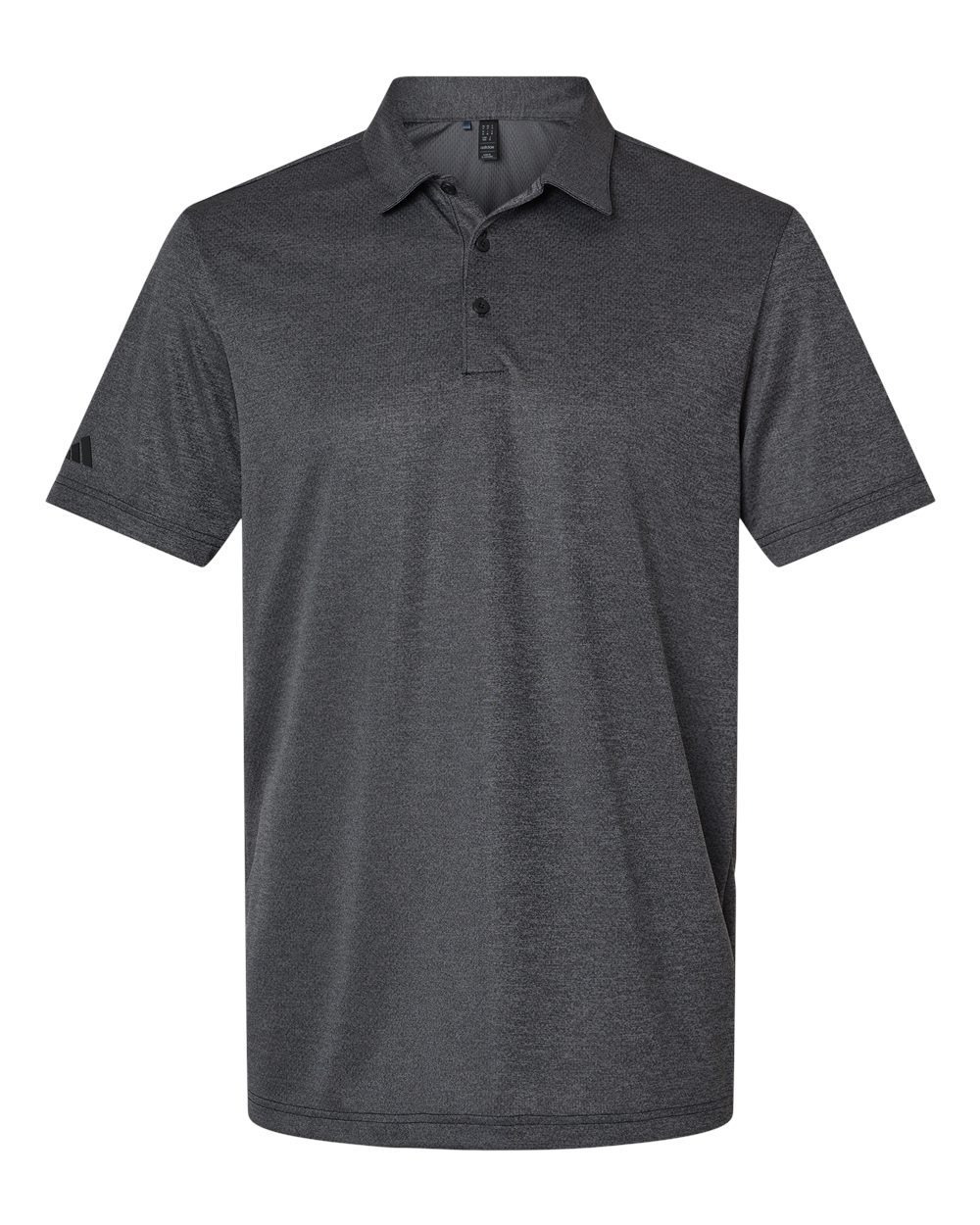 Adidas - Space Dyed Polo - Black Melange