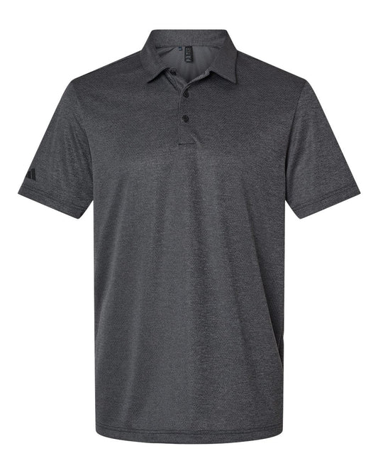 Adidas - Space Dyed Polo - Black Melange
