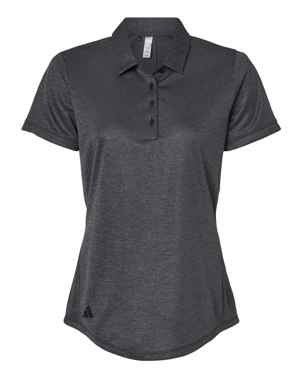 Adidas - Women's Space Dyed Polo - Black Melange