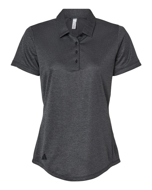 Adidas - Women's Space Dyed Polo - Black Melange