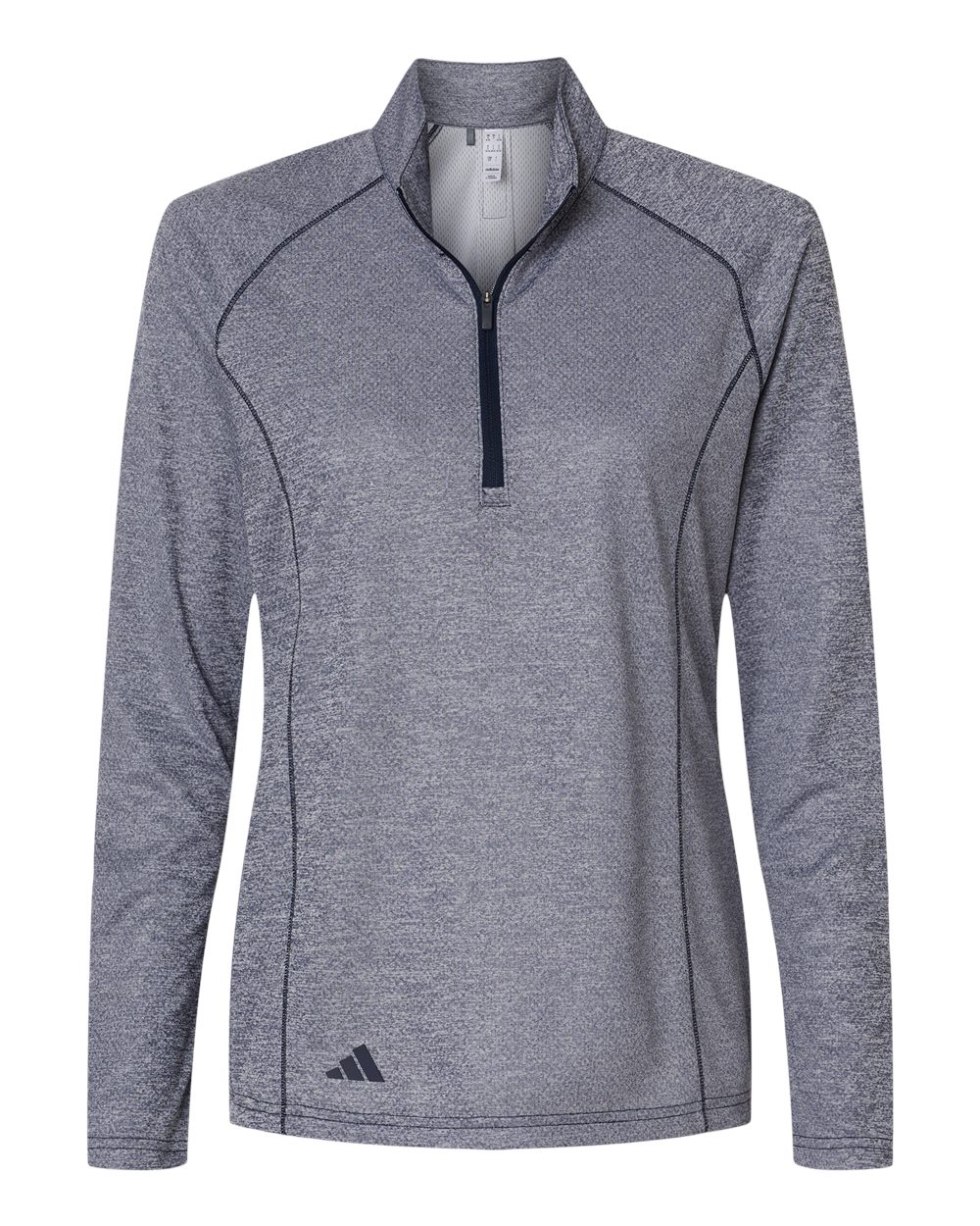 Adidas - Women's Space Dyed Quarter-Zip Pullover - Collegiate Navy Melange
