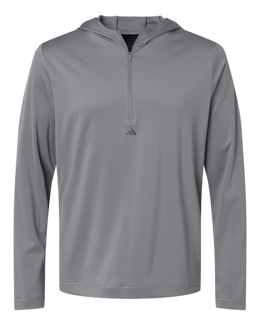Adidas - Lightweight Quarter-Zip Hooded Pullover - Grey Three