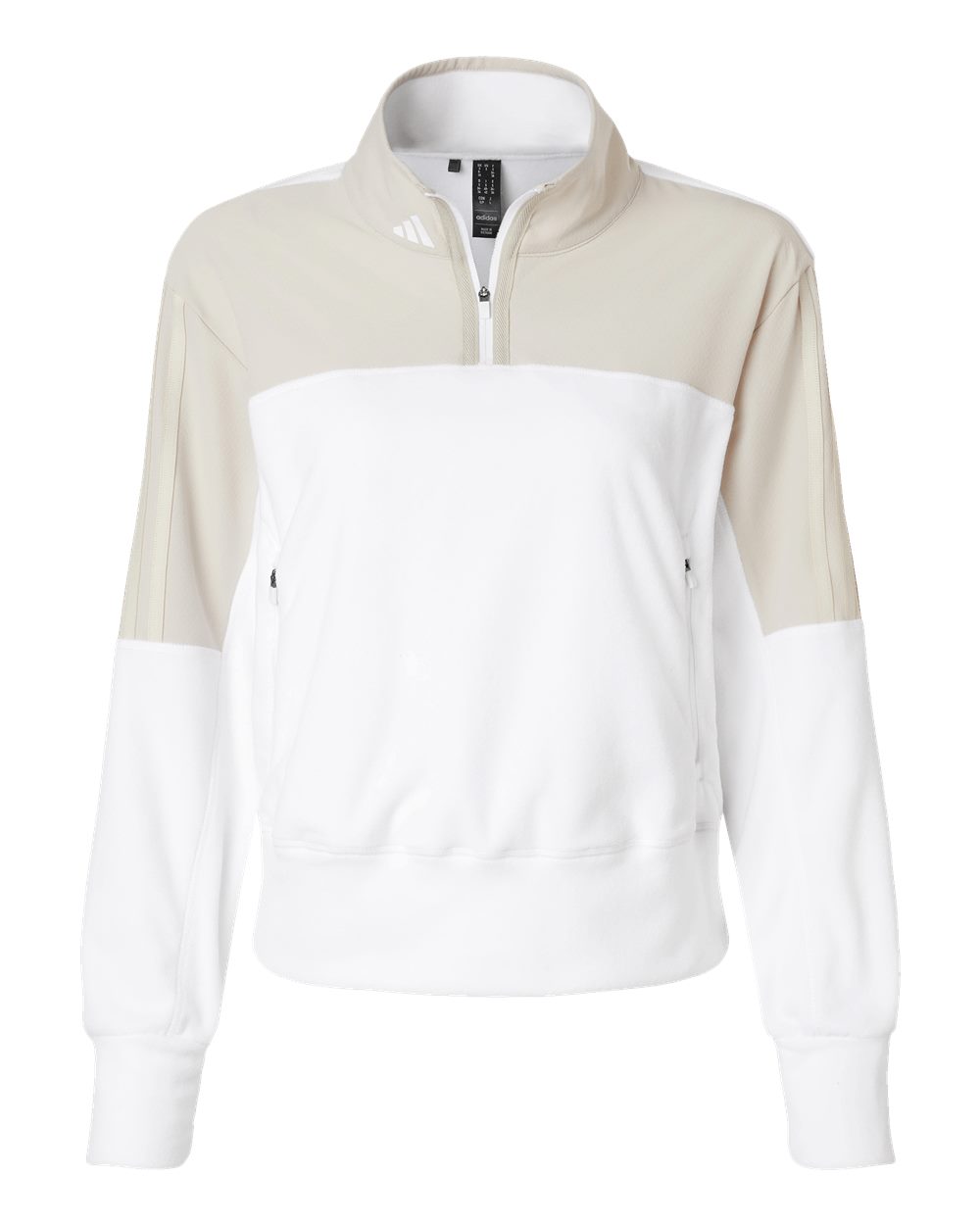 Adidas - Women's Fleece Quarter-Zip Pullover - Alumina