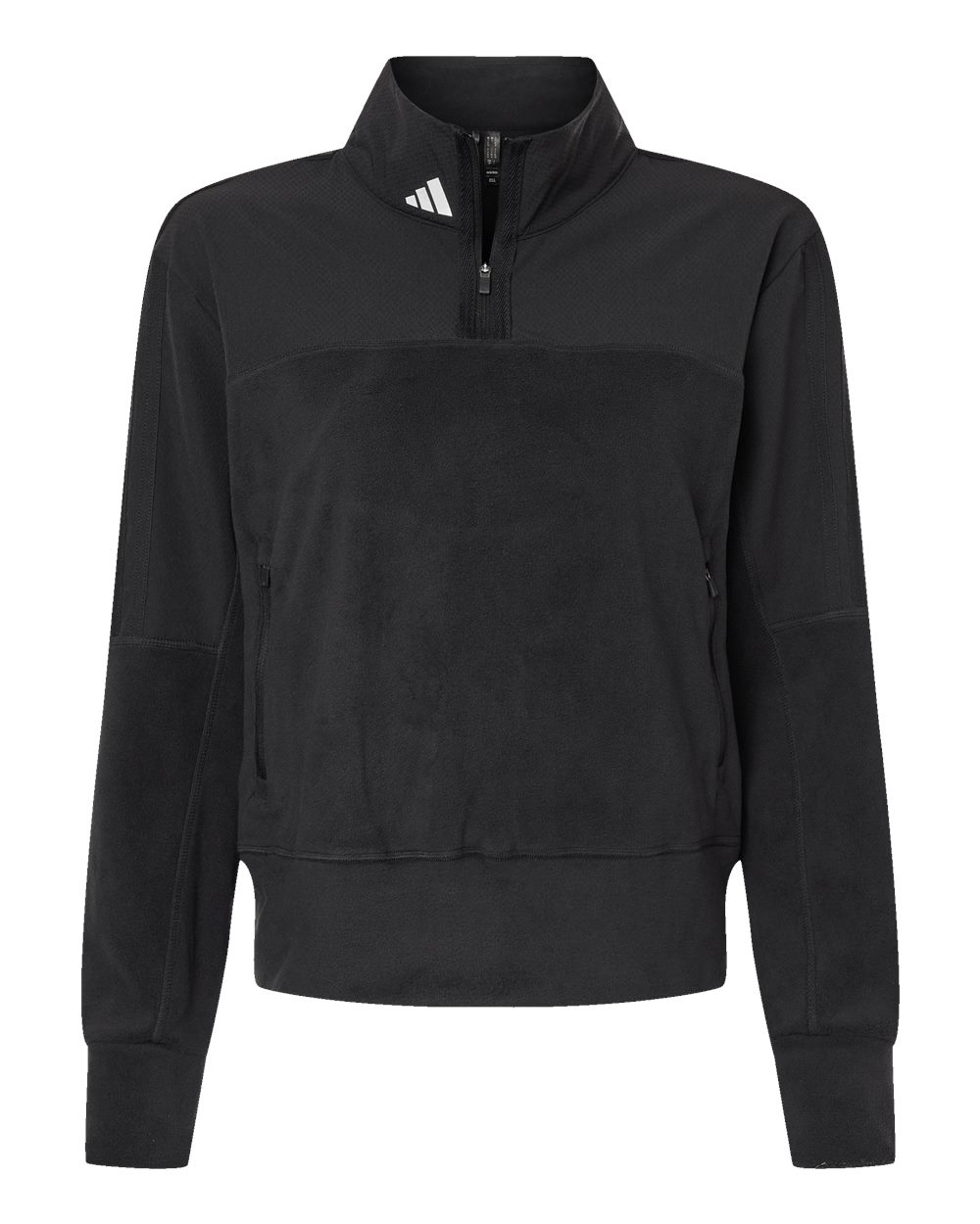 Adidas - Women's Fleece Quarter-Zip Pullover - Black