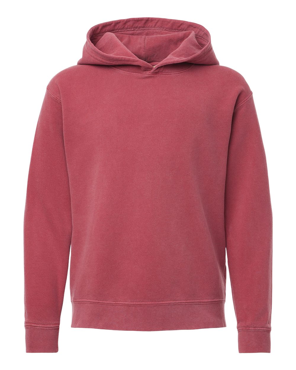 Comfort Colors - Youth Garment-Dyed Lightweight Fleece Hooded Sweatshirt - Crimson