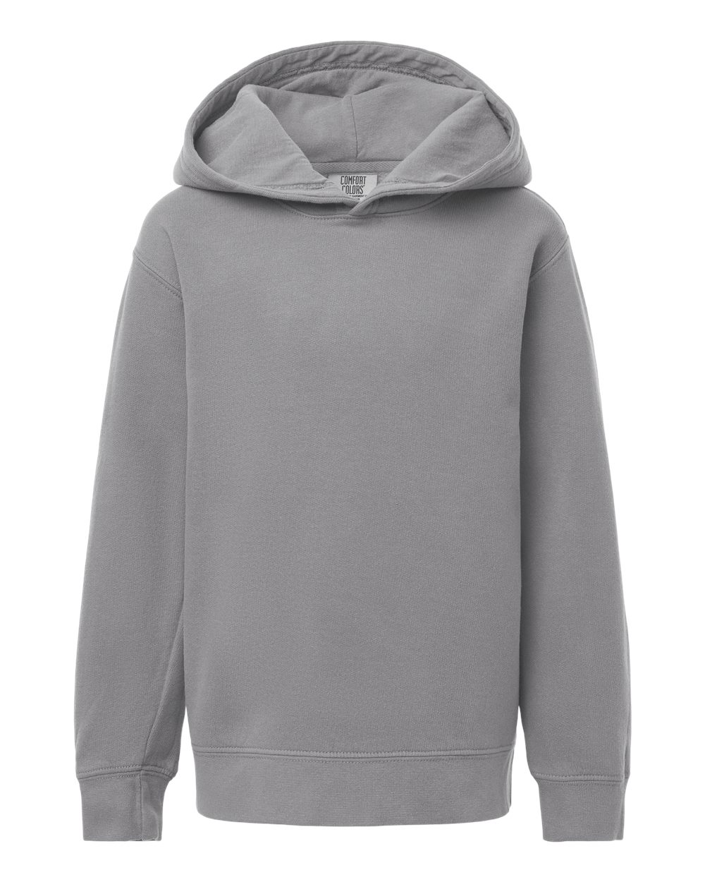Comfort Colors - Youth Garment-Dyed Lightweight Fleece Hooded Sweatshirt - Grey