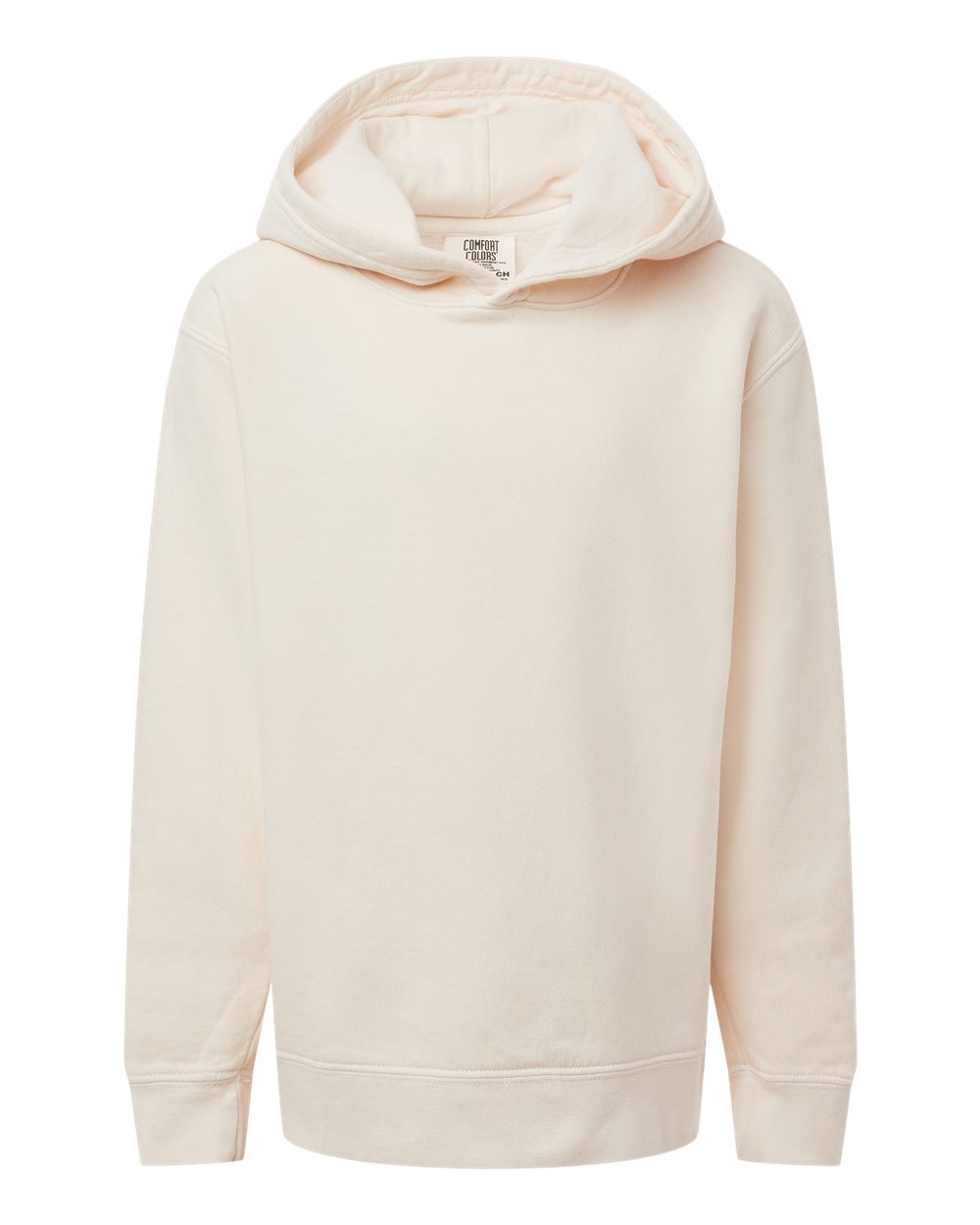 Comfort Colors - Youth Garment-Dyed Lightweight Fleece Hooded Sweatshirt - Ivory