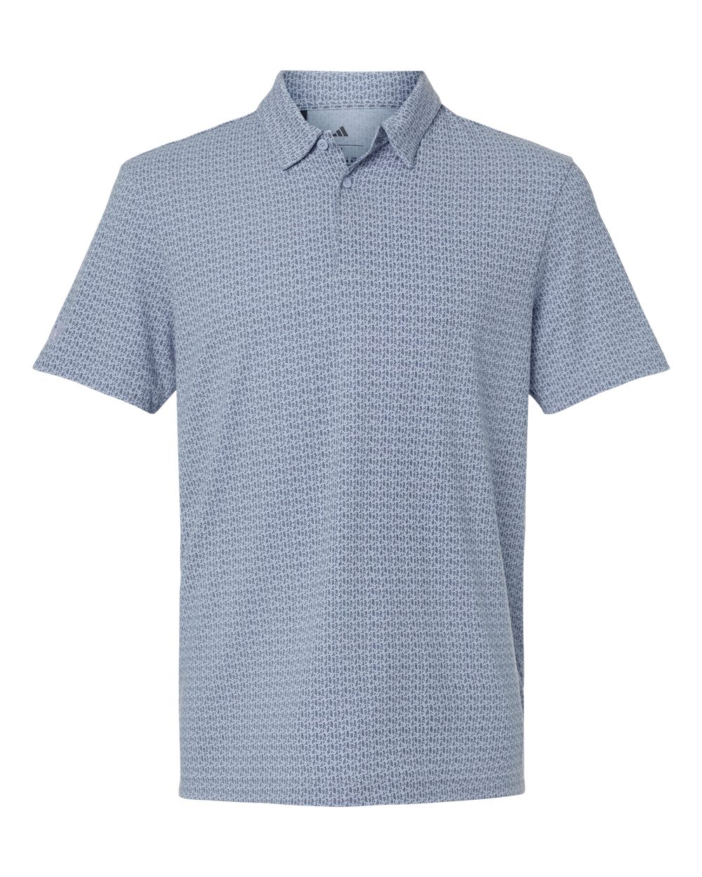 Adidas - Blended Printed Polo - Blue Dawn Melange