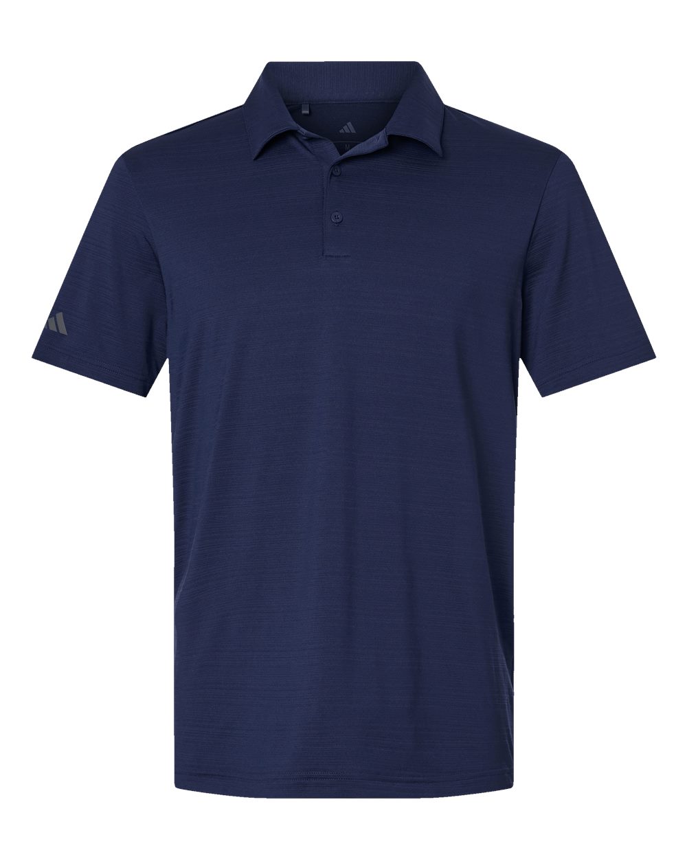 Adidas - Textured Stripe Polo - Dark Blue