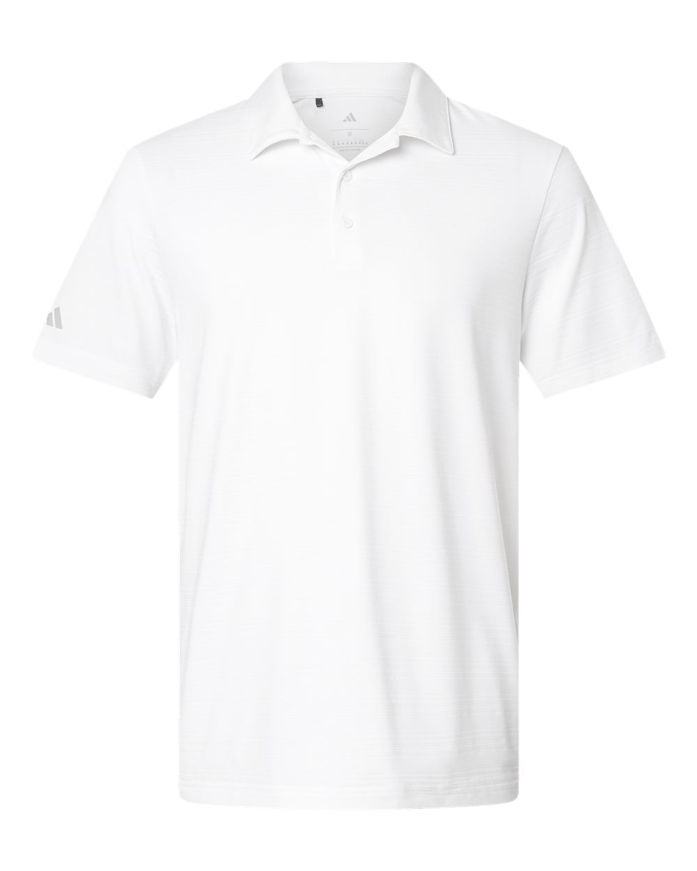 Adidas - Textured Stripe Polo - White