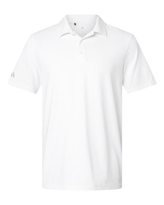 Adidas - Textured Stripe Polo - White