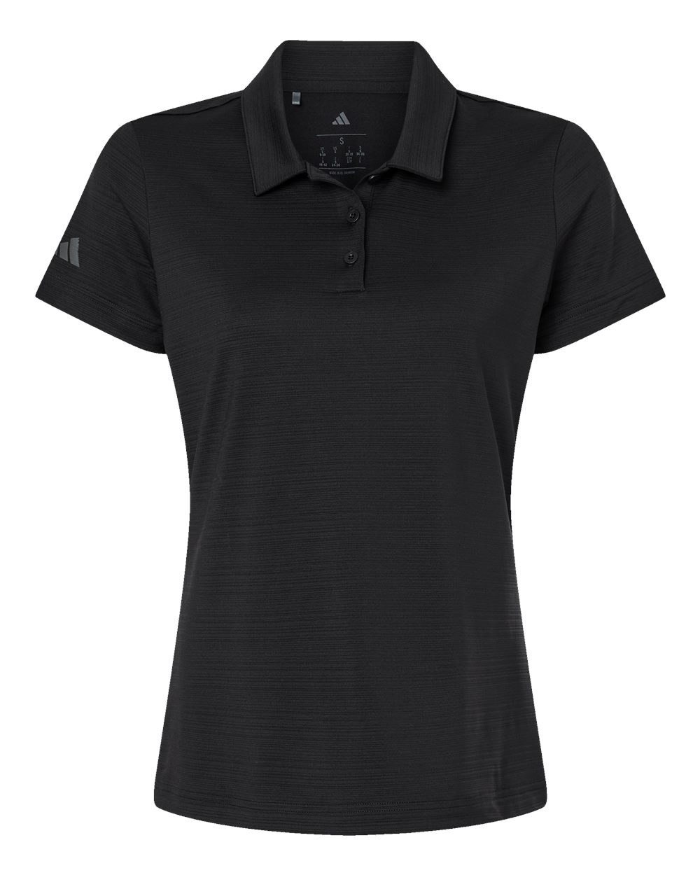 Adidas - Women's Textured Stripe Polo - Black