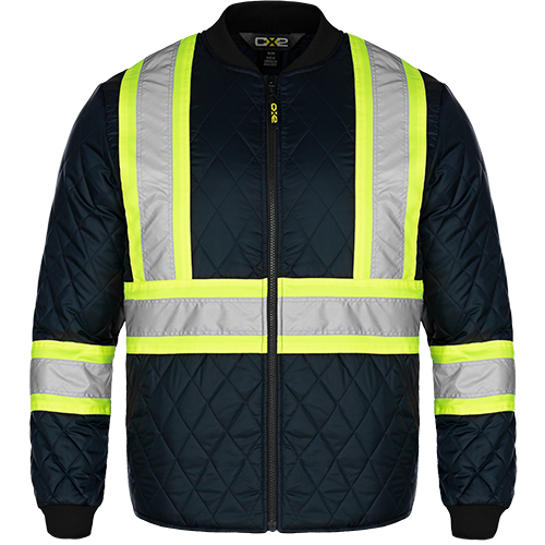 CX2 Hi-Vis - Patch Hi Vis Quilted Jacket - Navy