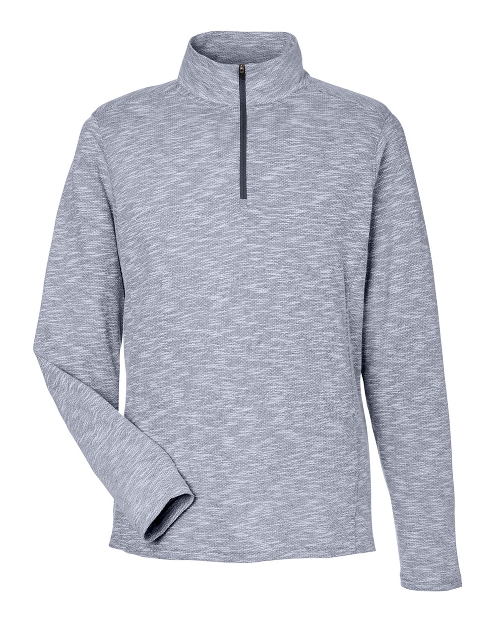North End - Eclipse Jacquard Quarter-Zip Pullover - Classic Navy Heather