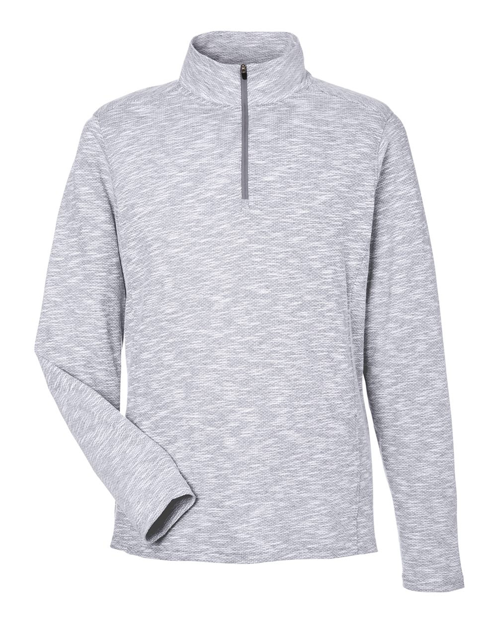 North End - Eclipse Jacquard Quarter-Zip Pullover - Platinum Heather