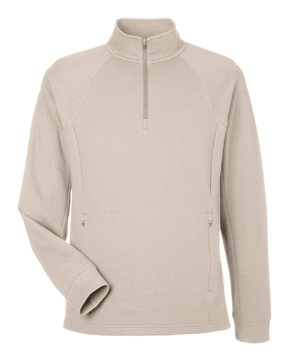 North End - Rhythm Waffle Quarter-Zip Pullover - Oatmeal