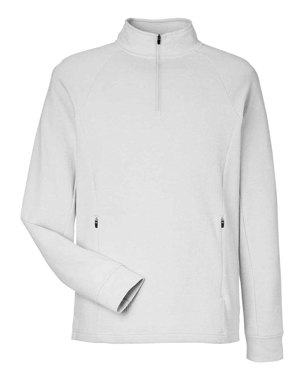North End - Rhythm Waffle Quarter-Zip Pullover - Platinum