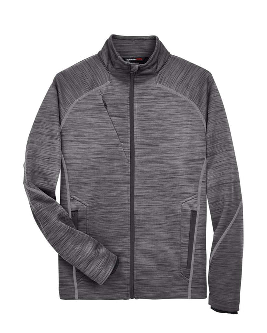 North End - Flux Mélange Bonded Fleece Jacket - Carbon/ Black