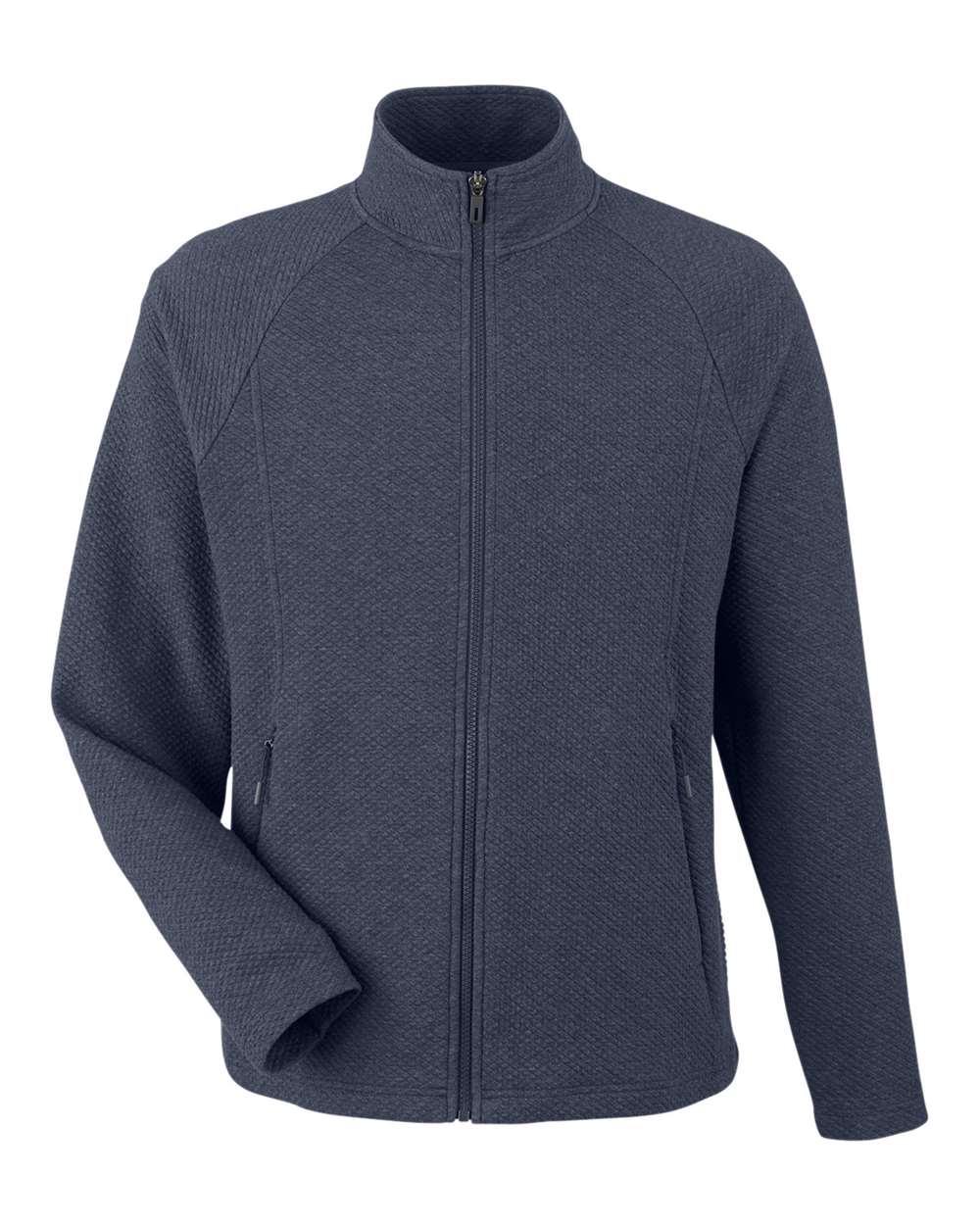 North End - Spirit Textured Full-Zip - Classic Navy Heather