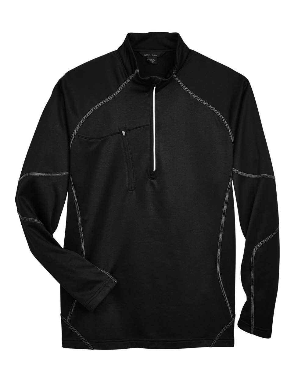 North End - Catalyst Performance Fleece Quarter-Zip Pullover - Black