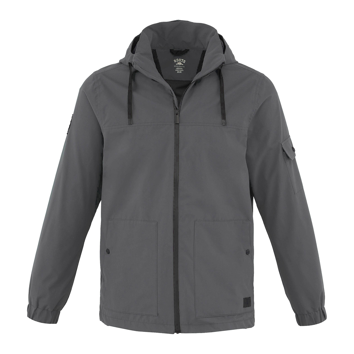 Roots - Albany Full Zip Jacket (Unisex) - Charcoal