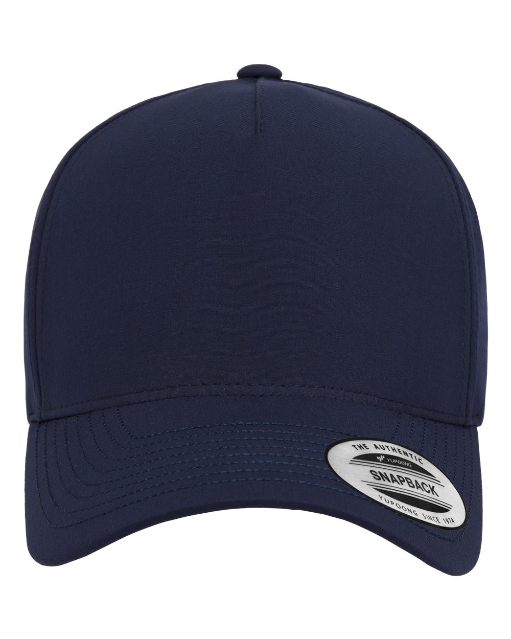 YP Classics - Five-Panel Snapback with Perforated Cap - Navy