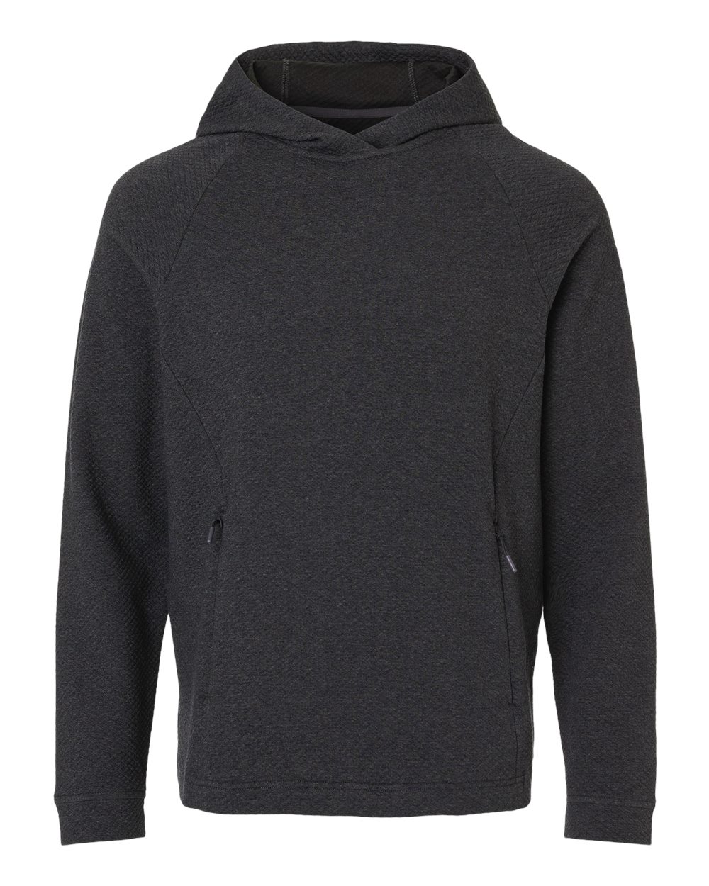 North End - Spirit Textured Hooded Pullover - Black Heather