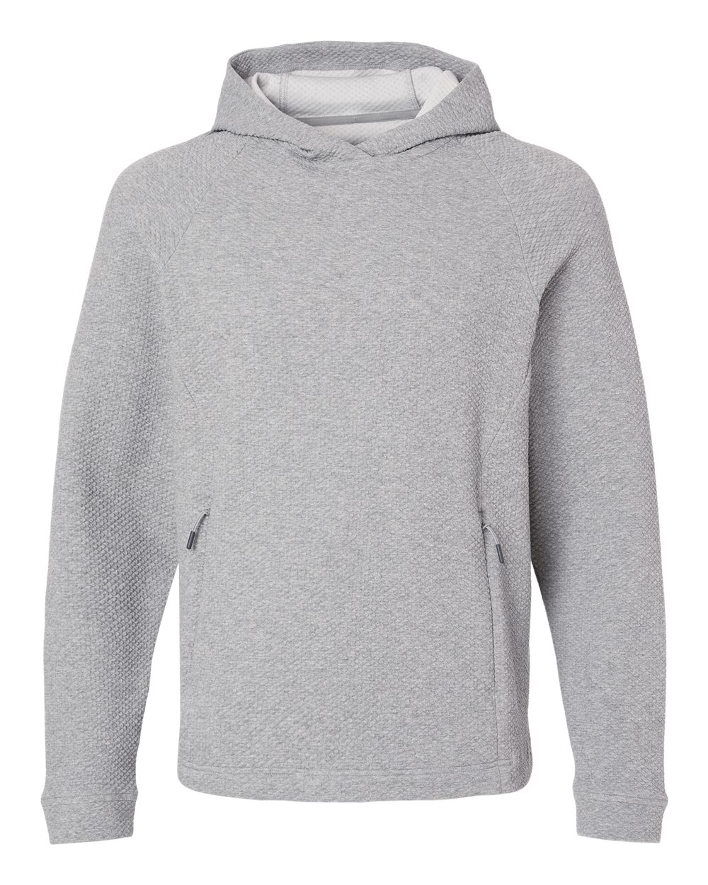 North End - Spirit Textured Hooded Pullover - Platinum Heather