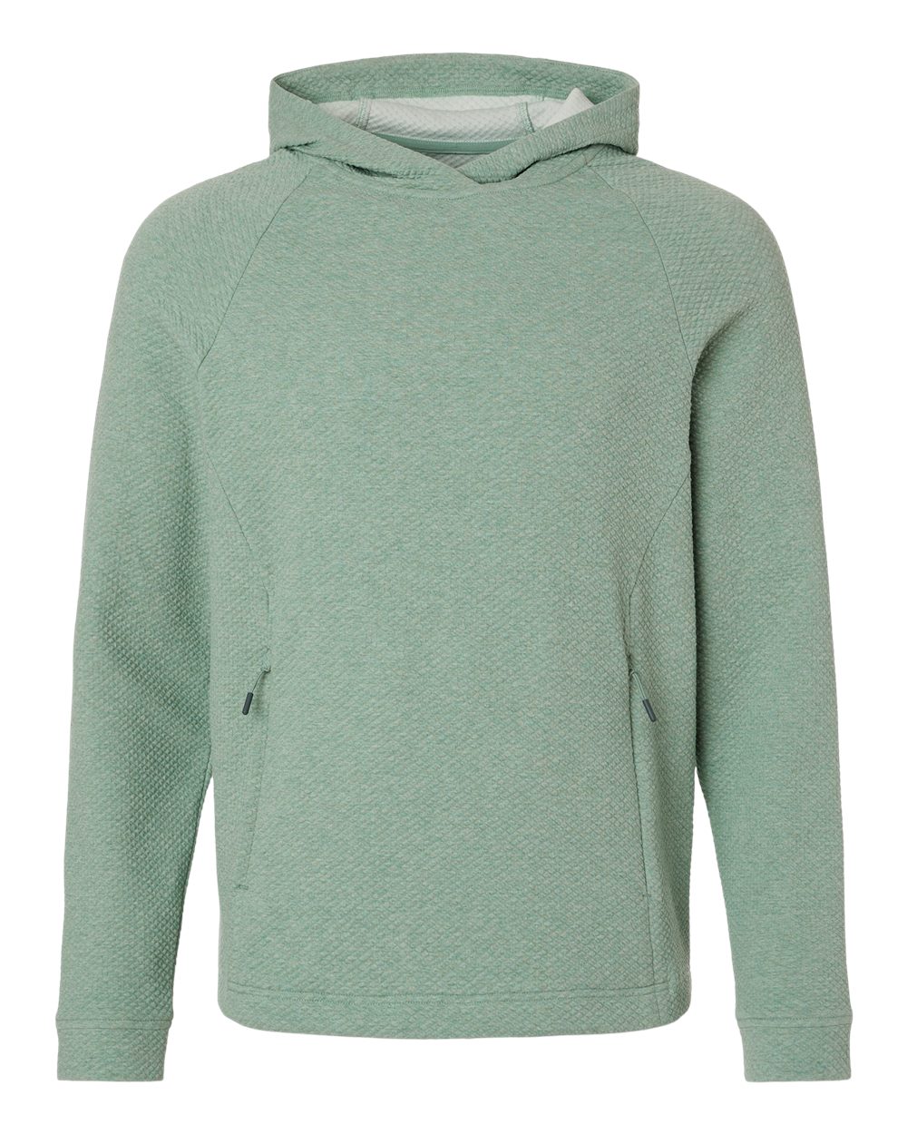 North End - Spirit Textured Hooded Pullover - Sage Green Heather