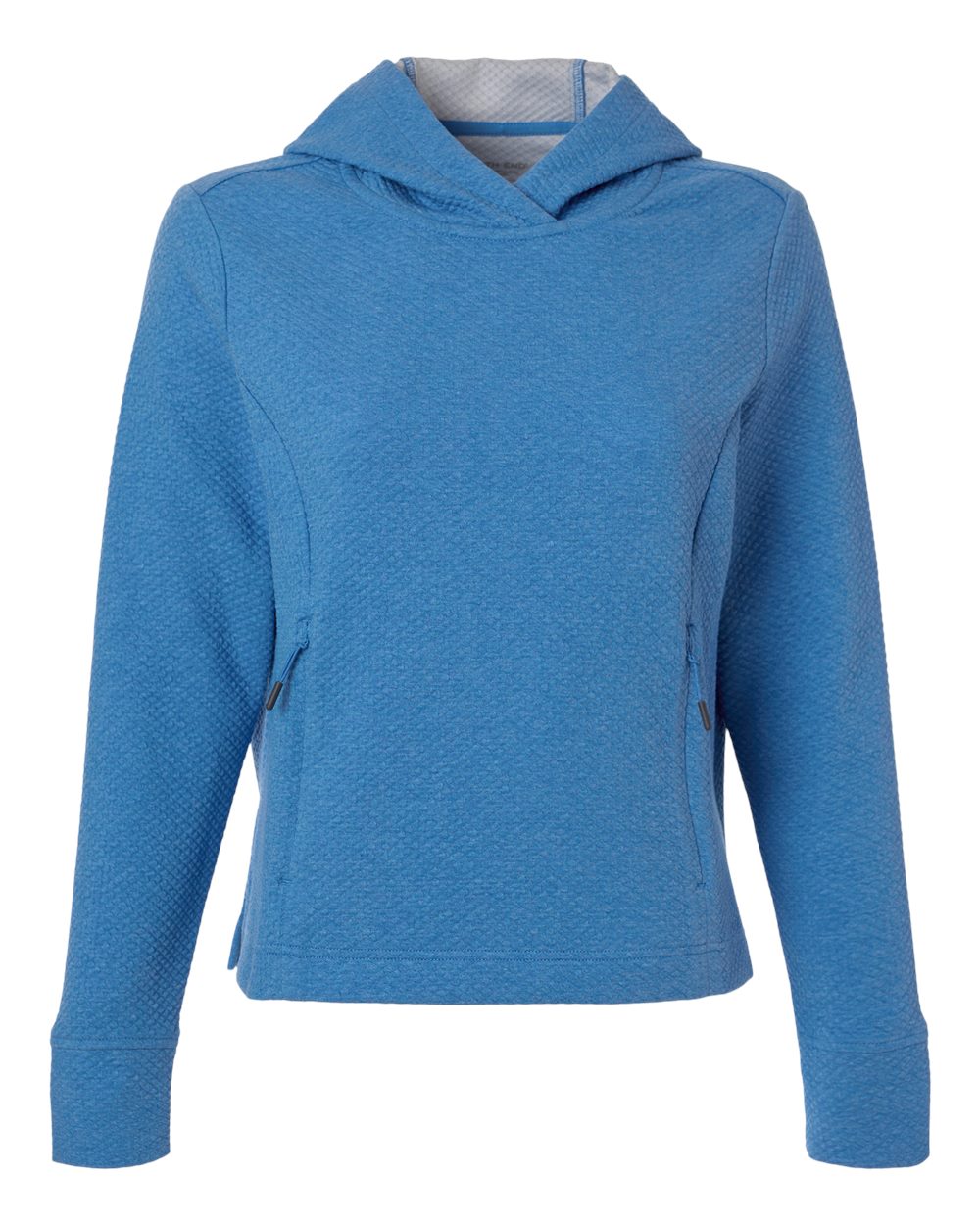 North End - Women’s Spirit Textured Hooded Pullover - Light Nautical Blue Heather