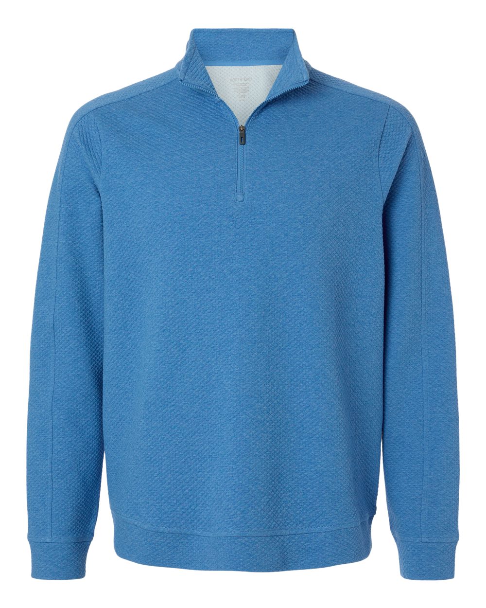 North End - Spirit Textured Quarter-Zip Pullover - Light Nautical Blue Heather